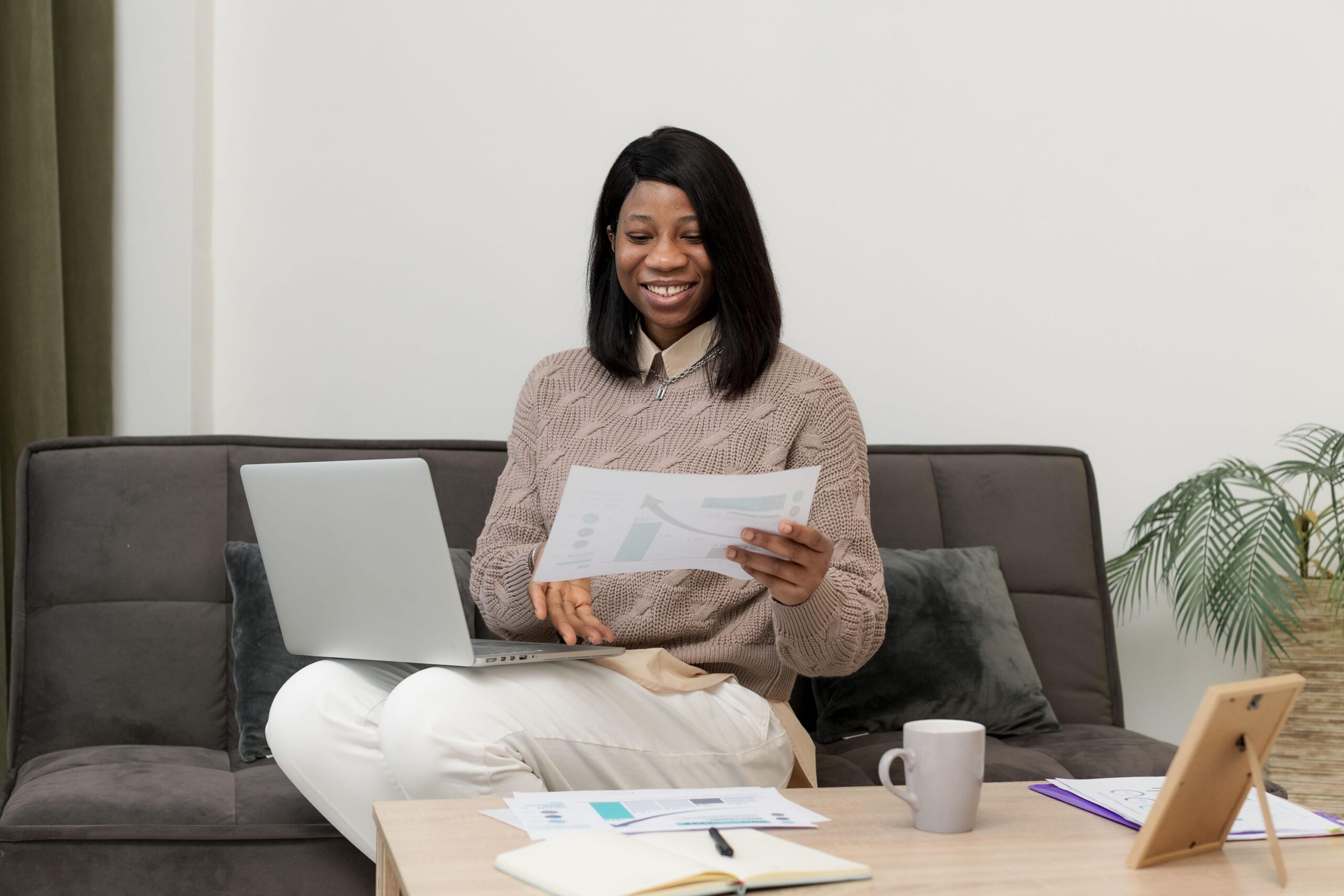 businesswoman working new project